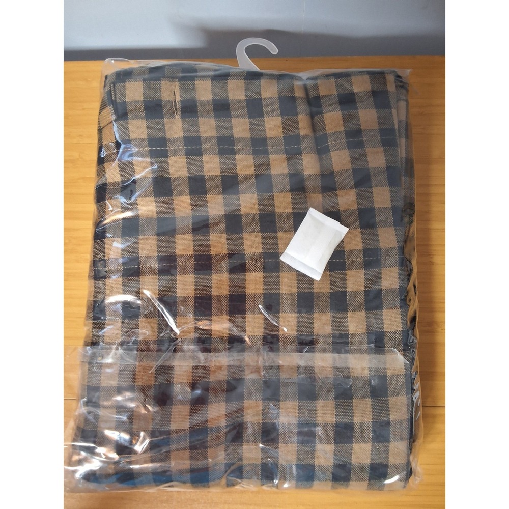 VHC Brands Mayflower Market Scalloped Shower Curtain, 72"× 72" 100% Cotton. NEW - Picture 6 of 7